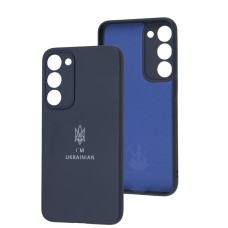 Чохол для Samsung Galaxy S23+ Full Premium Тризуб синій / midnight blue