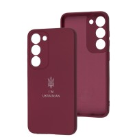 Чохол для Samsung Galaxy S23 Full Premium Тризуб бордовий / marsala
