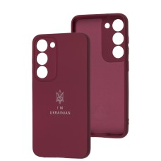 Чохол для Samsung Galaxy S23 Full Premium Тризуб бордовий / marsala