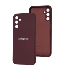 Чохол Samsung Galaxy A14 Full camera бордовий / marsala