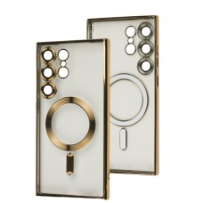 Чохол для Samsung Galaxy S24 Ultra WAVE Metal Color MagSafe gold