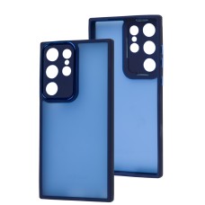 Чохол для Samsung Galaxy S23 Ultra Luxury Metal Lens синій