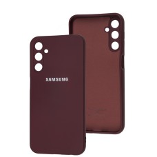 Чохол Samsung Galaxy A24 (A245) Full camera бордовий / marsala