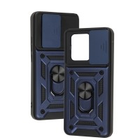 Чохол для Samsung Galaxy A05 (A055) Serge Ring Armor ударостійкий синій