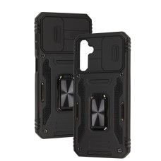 Чохол Samsung Galaxy A14 Camshield Army Ring чорний