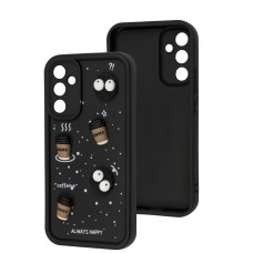 Чохол для Samsung Galaxy A34 (A346) Pretty Things black / coffee