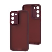 Чохол Samsung Galaxy S23+ Luxury Metal Lens марсала