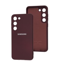 Чохол Samsung Galaxy S23 Full camera бордовий / marsala