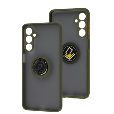 Чохол для Samsung Galaxy M54 (M546) LikGus Edging Ring хакі