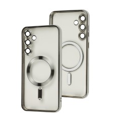 Чохол для Samsung Galaxy S23 FE (S711) WAVE Metal Color MagSafe silver