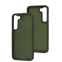 Чохол для Samsung Galaxy S23+ (S916) Metal Bezel темно-зелений