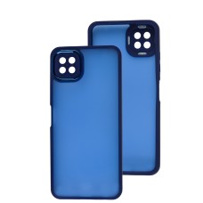 Чохол для Samsung Galaxy A22 (A226) Luxury Metal Lens синій