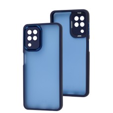 Чохол для Samsung Galaxy A22/M22/M32 Luxury Metal Lens синій