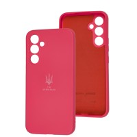 Чохол для Samsung Galaxy A54 (A546) Silicone Full Тризуб малиновий