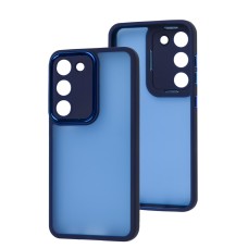 Чохол для Samsung Galaxy S23 Luxury Metal Lens синій
