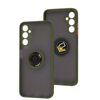Чохол для Samsung Galaxy A05S (A057) LikGus Edging Ring хакі