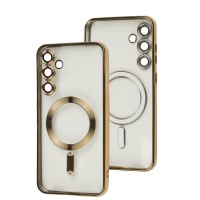 Чохол для Samsung Galaxy S24+ WAVE Metal Color MagSafe gold