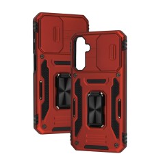 Чохол для Samsung Galaxy A24 (A245) Camshield Army Ring червоний