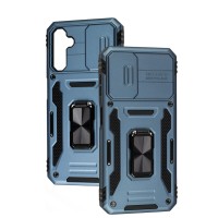 Чохол для Samsung Galaxy A14 Camshield Army Ring light blue