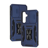Чохол для Samsung Galaxy S23 FE (S711) Camshield Army Ring navy