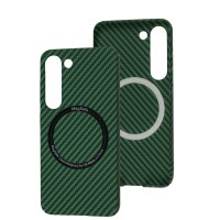 Чохол Samsung Galaxy S23 Wave Carbon MagSafe green