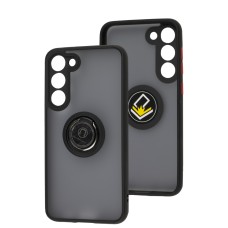 Чохол Samsung Galaxy S23+ LikGus Edging Ring чорний / червоний