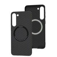 Чохол Samsung Galaxy S23+ Wave Carbon MagSafe black