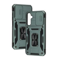 Чохол для Samsung Galaxy A05S (A057) Camshield Army Ring light green