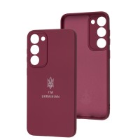 Чохол для Samsung Galaxy S23+ Full Premium Тризуб бордовий / marsala