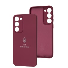 Чохол для Samsung Galaxy S23+ Full Premium Тризуб бордовий / marsala