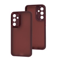 Чохол Samsung Galaxy A54 (A546) Luxury Metal Lens марсала