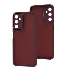 Чохол для Samsung Galaxy A05S (A057) Luxury Metal Lens марсала