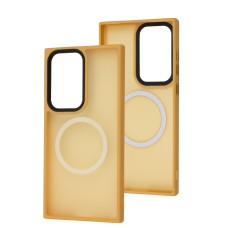 Чохол для Samsung Galaxy S23 Ultra (S918) WAVE Matte Insane MagSafe orange