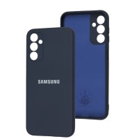 Чохол Samsung Galaxy A14 Silicone Full camera синій / midnight blu