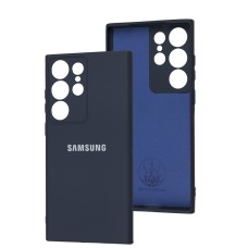 Чохол Samsung Galaxy S23 Ultra Silicone Full camera синій / midnight blue