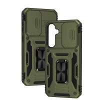 Чохол для Samsung Galaxy S23 FE (S711) Camshield Army Ring army green