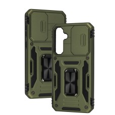 Чохол для Samsung Galaxy S23 FE (S711) Camshield Army Ring army green
