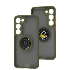 Чохол Samsung Galaxy S23 LikGus Edging Ring хакі
