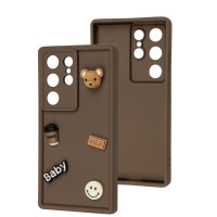 Чохол для Samsung Galaxy S24 Ultra Pretty Things brown / bear