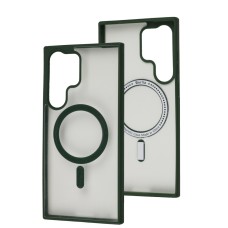 Чохол Samsung Galaxy S23 Ultra Berlia Color MagSafe green