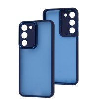 Чохол для Samsung Galaxy S23+ Luxury Metal Lens синій