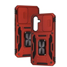 Чохол Samsung Galaxy A54 (A546) Camshield Army Ring червоний
