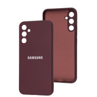 Чохол Samsung Galaxy A34 5G Full camera бордовий / marsala