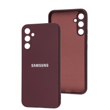 Чохол Samsung Galaxy A34 5G Full camera бордовий / marsala