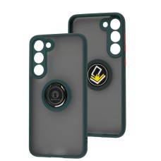 Чохол Samsung Galaxy S23+ LikGus Edging Ring оливковий
