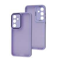 Чохол для Samsung Galaxy S23 FE Luxury Metal Lens бузковий