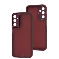 Чохол Samsung Galaxy A24 (A245) Luxury Metal Lens марсала