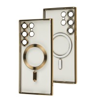 Чохол для Samsung Galaxy S23 Ultra (S918) WAVE Metal Color MagSafe gold