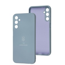 Чохол для Samsung Galaxy A24 (A245) Silicone Full Тризуб світло-лавандовий