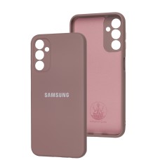Чохол Samsung Galaxy A14 Silicone Full camera розовий / pink sand